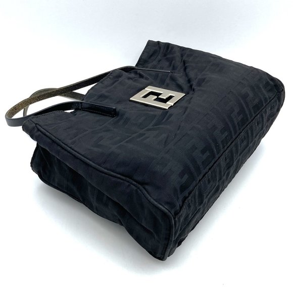 FENDI handbag in black nylon/canvas for men and women - Picture 5 of 14